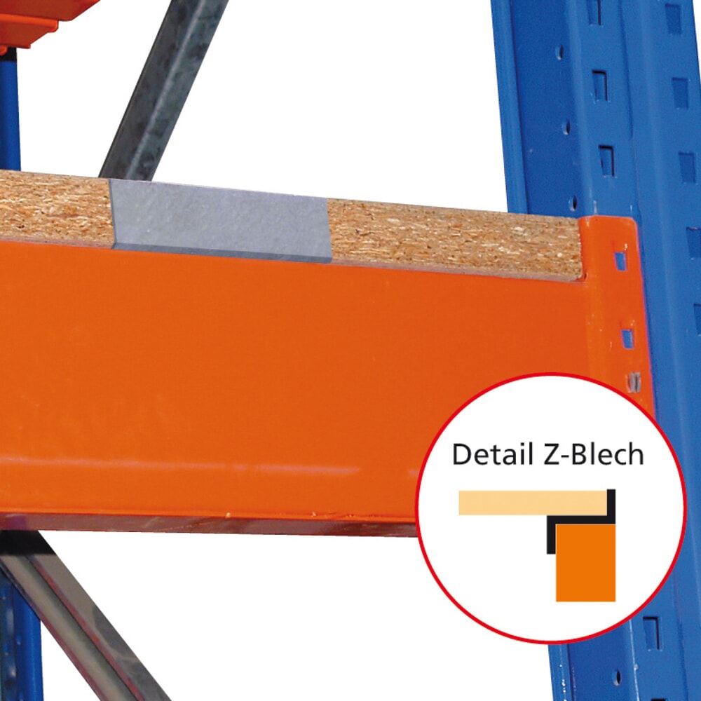 N° de l'image du produit 2 : Panneau de particules pour rayonnage à palettes SCHULTE type S, lxP 1 825 x 1 100 mm