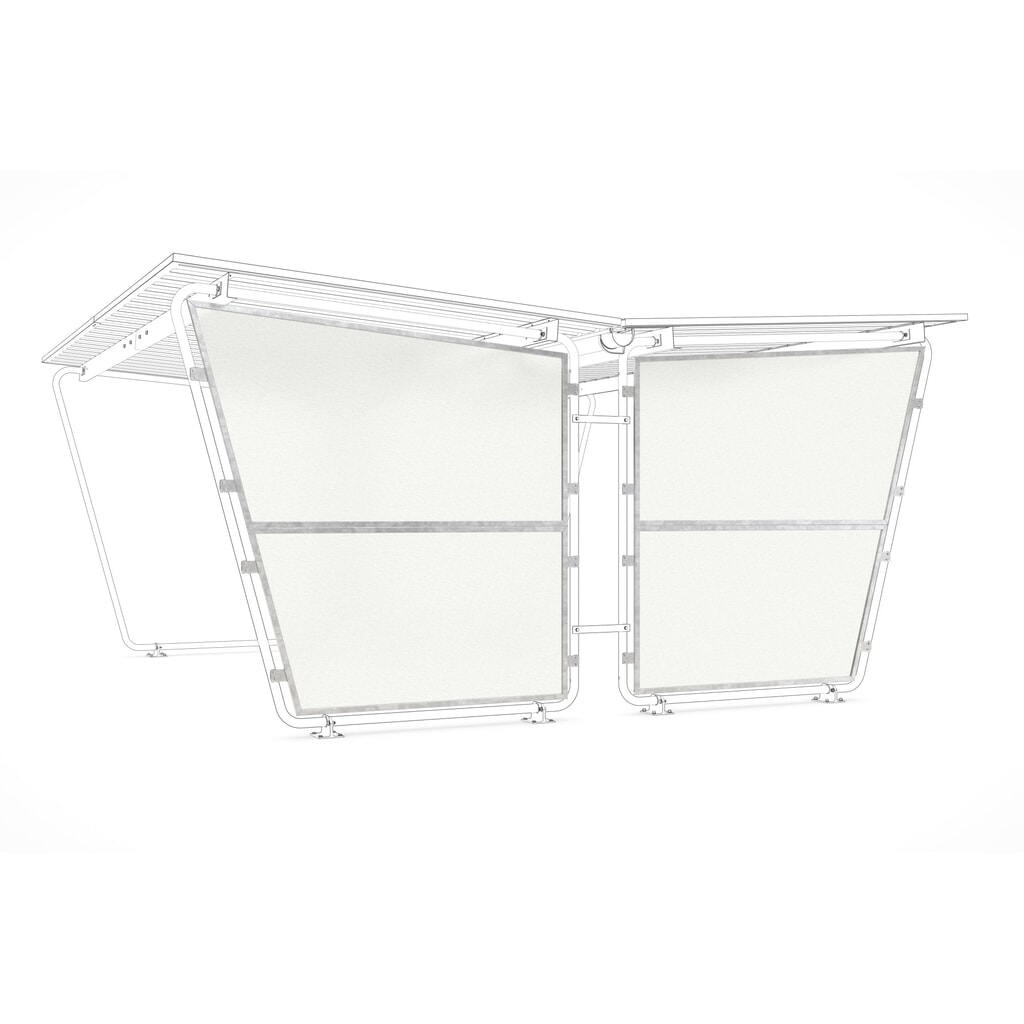 Illustration du produit: Paroi latérale pour abri, 2 côtés, polyester, gauche