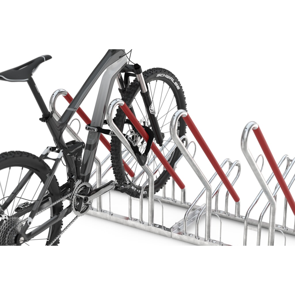 N° de l'image du produit 3 : Parc à vélo, stationnement d’1 côté, 4 emplacements, écart entre les roues 350 mm