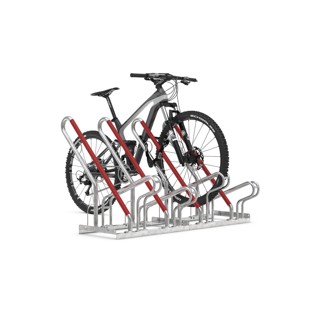 N° de l'image du produit 9 : Parc à vélo, stationnement d’1 côté, 4 emplacements, écart entre les roues 350 mm