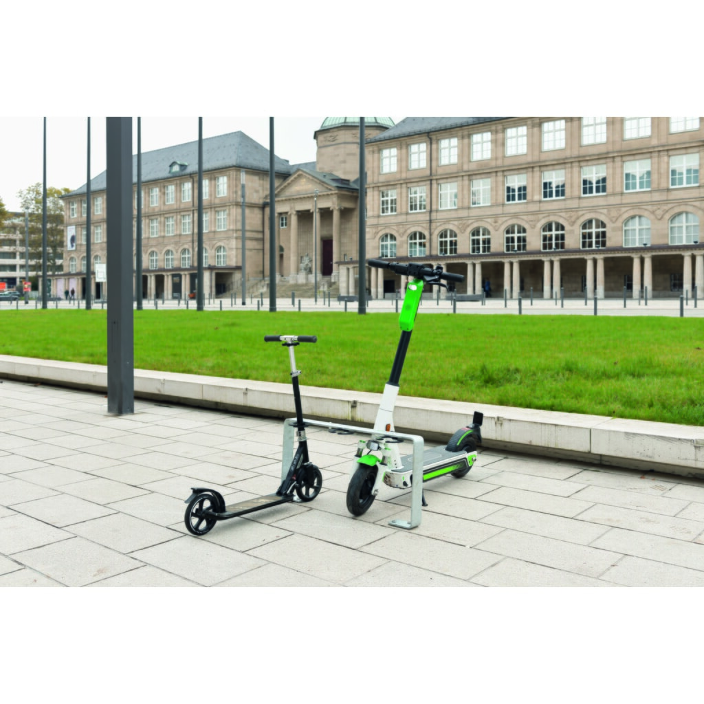 Parking pour scooters MORAVIA, 5 emplacements, à cheviller au sol, galvanisé à chaud N° de l'image du produit 3 : Parking pour scooters MORAVIA, 5 emplacements, à cheviller au sol, galvanisé à chaud