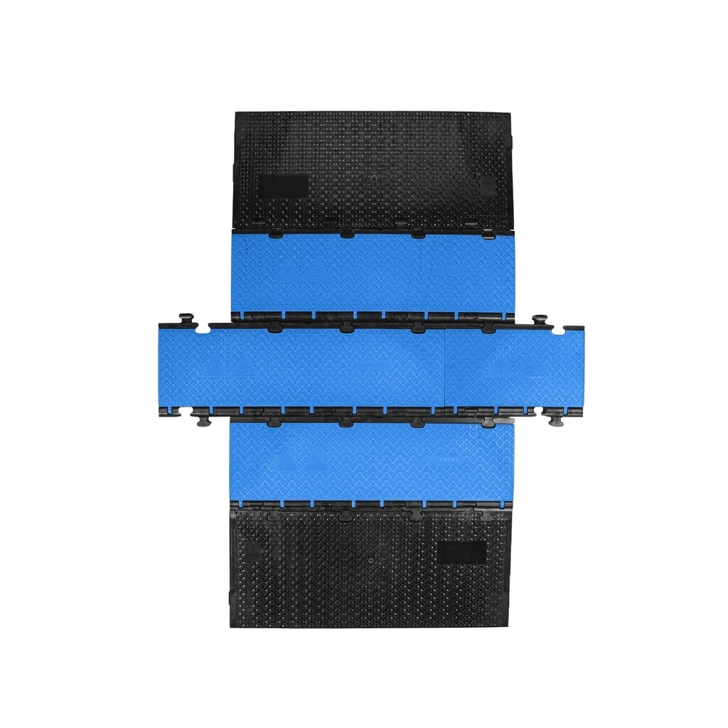 Partie centrale du passage de câbles Defender® MIDI 5 2D by Adam Hall, 5 canaux, bleue N° de l'image du produit 4 : Partie centrale du passage de câbles Defender® MIDI 5 2D by Adam Hall, 5 canaux, bleue