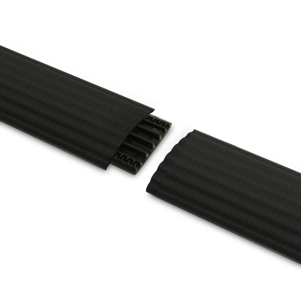 N° de l'image du produit 6 : Passage de câbles Defender® OFFICE by Adam Hall, 4 canaux, noir