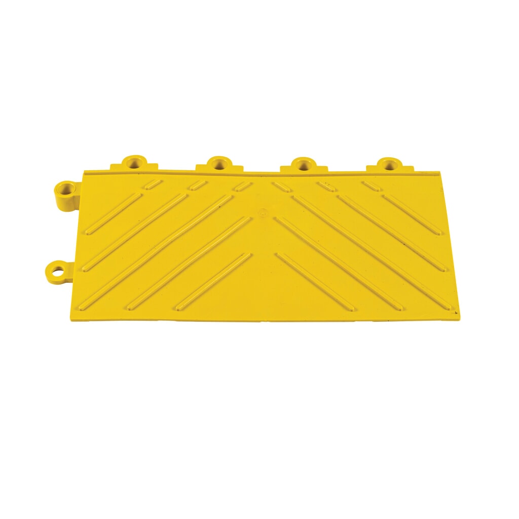 Pièce de bordure pour système enfichable de plaque de sol, avec élément d’emboîtement, l x P 152 x 305 mm, jaune N° de l'image du produit 3 : Pièce de bordure pour système enfichable de plaque de sol, avec élément d’emboîtement, l x P 152 x 305 mm, jaune