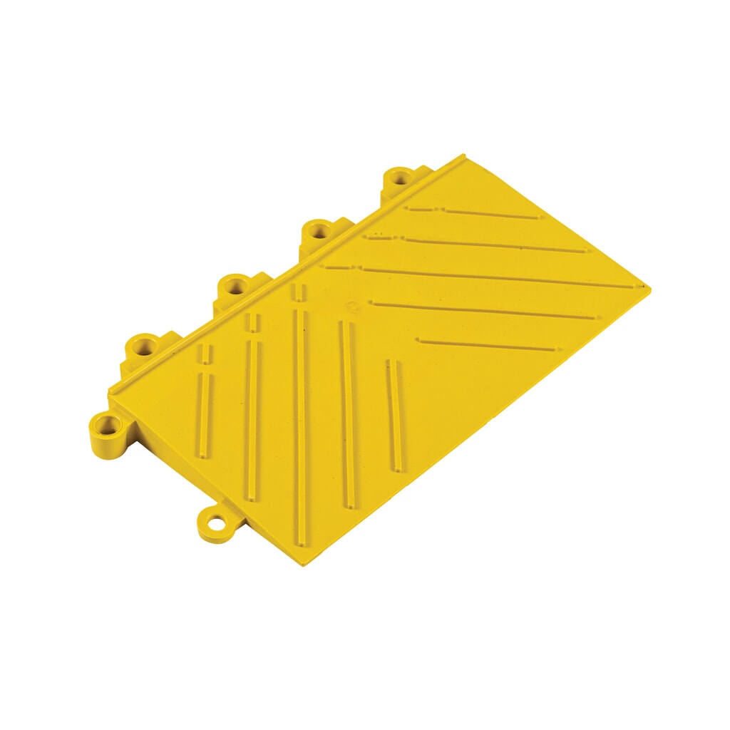 Pièce de bordure pour système enfichable de plaque de sol, avec élément d’emboîtement, l x P 152 x 305 mm, jaune N° de l'image du produit 5 : Pièce de bordure pour système enfichable de plaque de sol, avec élément d’emboîtement, l x P 152 x 305 mm, jaune