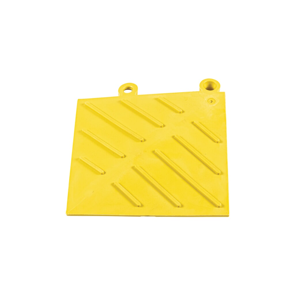 N° de l'image du produit 4 : Pièce de coin pour système enfichable de plaque de sol, l x P 152 x 152 mm, jaune