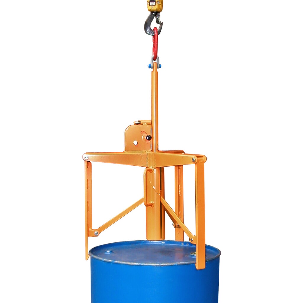 Bauer® pince à fûts 3P, système de serrage à 3 points, capacité de charge 400 kg, peinte, RAL 2000 jaune-orange Illustration du produit: Bauer® pince à fûts 3P, système de serrage à 3 points, capacité de charge 400 kg, peinte, RAL 2000 jaune-orange
