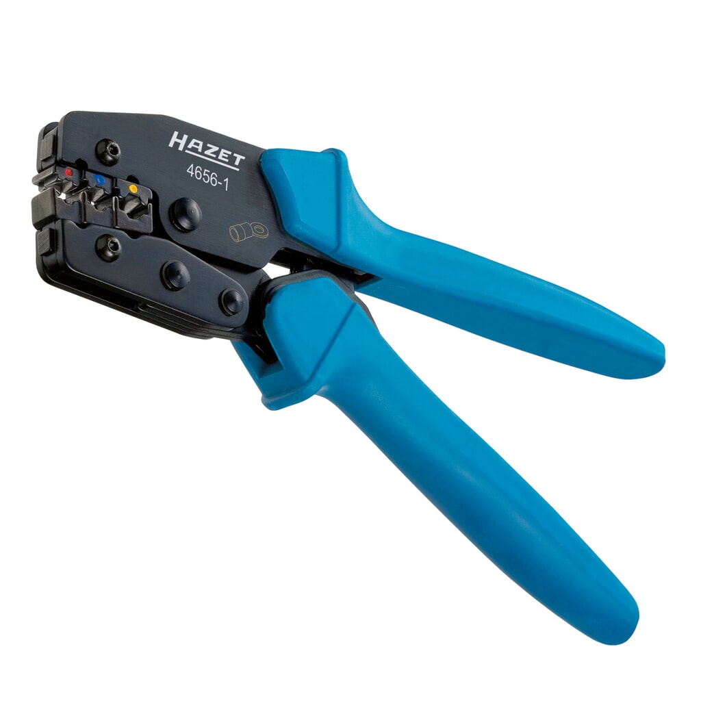 Pince à sertir HAZET® pour cosses de câble DIN, longueur 220 mm Illustration du produit: Pince à sertir HAZET® pour cosses de câble DIN, longueur 220 mm