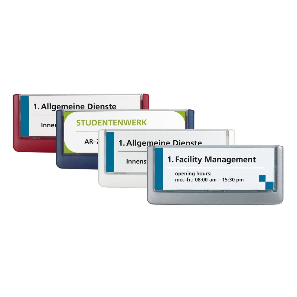 Plaque de porte DURABLE Click Sign, H x L 52,5 x 149 mm, blanc Illustration du produit: Plaque de porte DURABLE Click Sign, H x L 52,5 x 149 mm, blanc