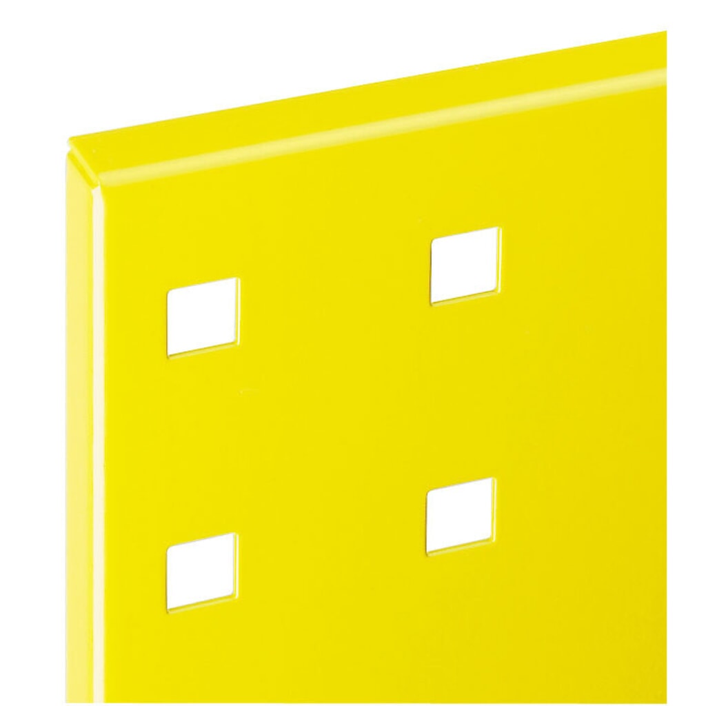 Plaque perforée, Hxl 450 x 500 mm, jaune signalisation N° de l'image du produit 2 : Plaque perforée, Hxl 450 x 500 mm, jaune signalisation