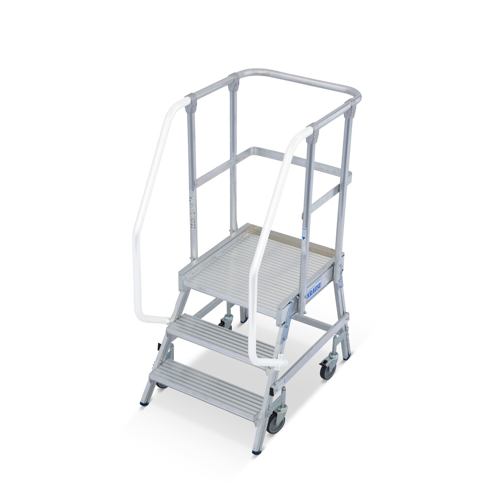N° de l'image du produit 6 : Échelle à plate-forme KRAUSE®, mobile, hauteur déployée 0,70 m