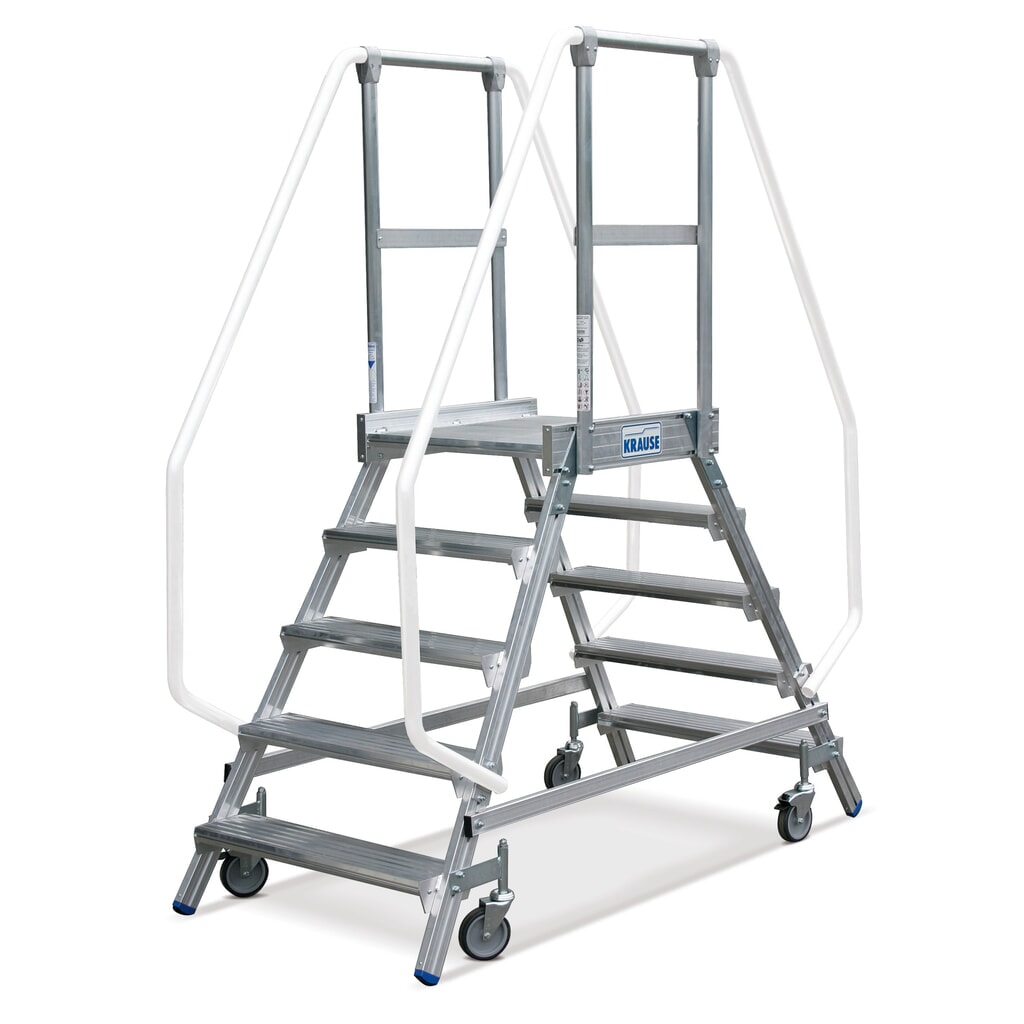 Illustration du produit: Échelle plate-forme KRAUSE®, mobile, hauteur déployée 0,70 m