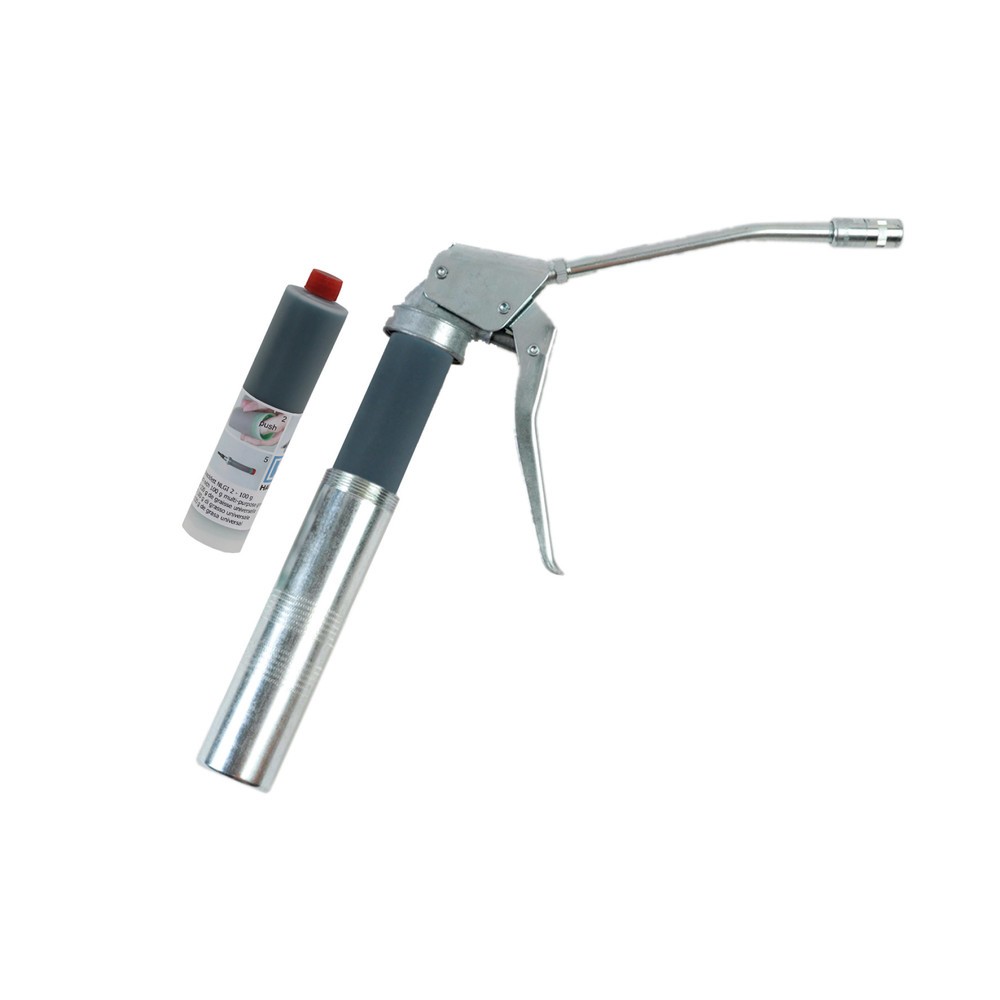 Illustration du produit: Pompe à graisse à une main PEP 200 de SAMOA, tube de pulvérisation y compris, embout professionnel à 4 faces et 2 cartouches à visser