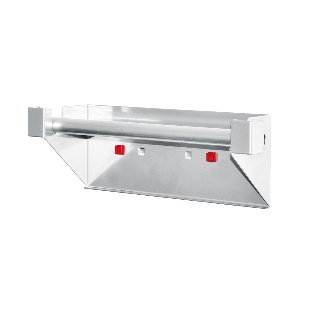 Porte-outils ABAX® Kappes, support de déroulement, Ø du noyau min. 22 mm, largeur max. de roulette 295 mm Illustration du produit: Porte-outils ABAX® Kappes, support de déroulement, Ø du noyau min. 22 mm, largeur max. de roulette 295 mm