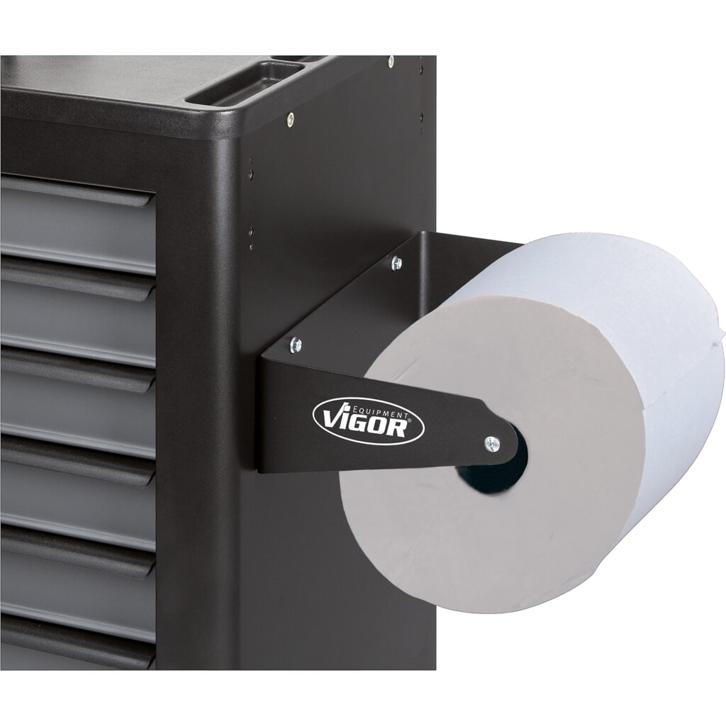 N° de l'image du produit 2 : Porte-rouleau de papier pour chariots à outils et établis VIGOR®