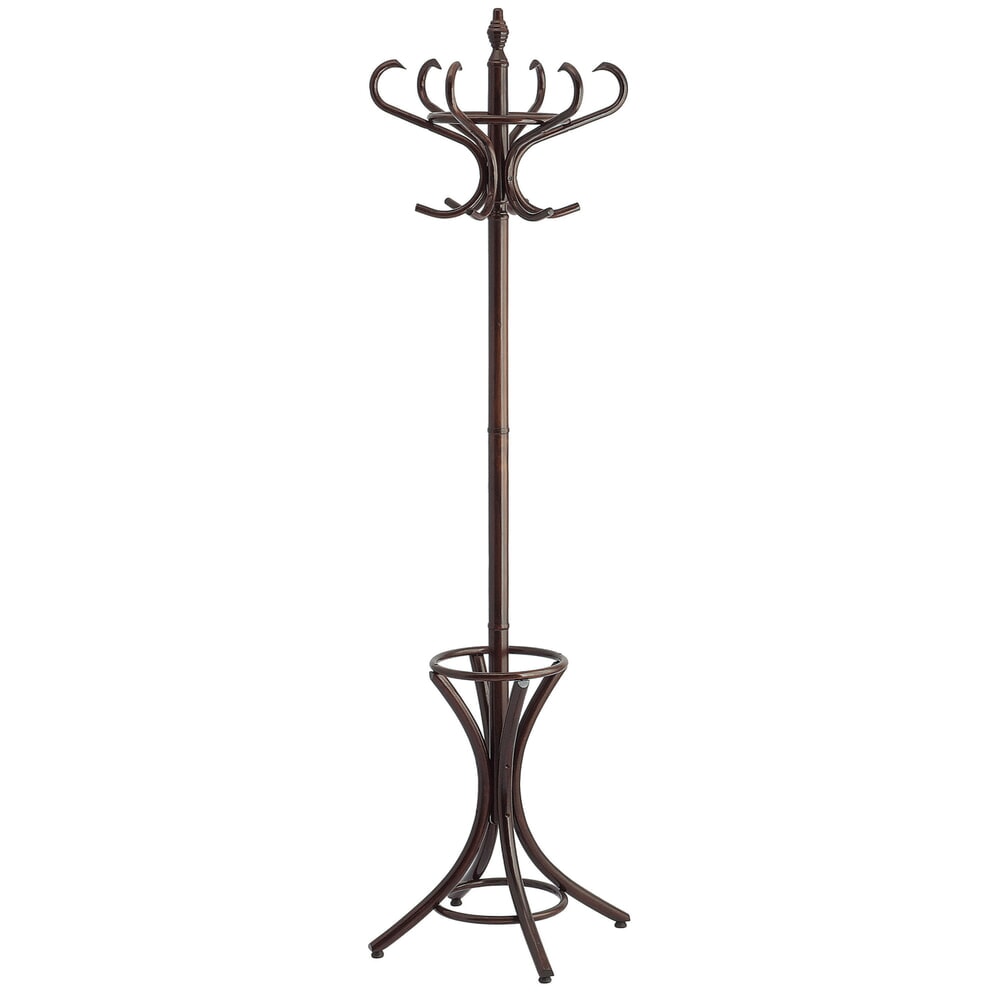 Illustration du produit: Portemanteau Bistro, sur pied, en bois, 12 crochets, marron