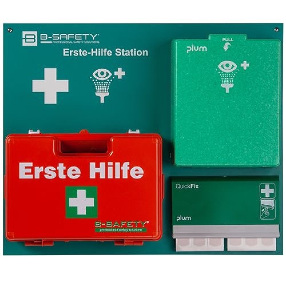 Illustration du produit: Poste de premiers secours B-Safety CLASSIC No.1, avec remplissage DIN 13157