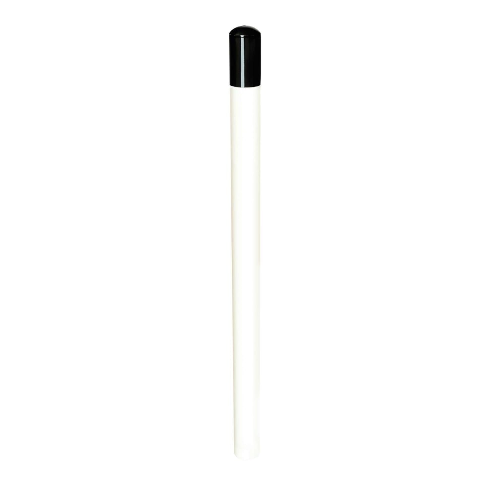 Illustration du produit: Poteau pompier MORAVIA, à bétonner avec ancre, acier, tube rond, à bétonner avec ancre, acier, tube rond, H x Ø 900 x 60 mm, galvanisé à chaud, revêtement blanc
