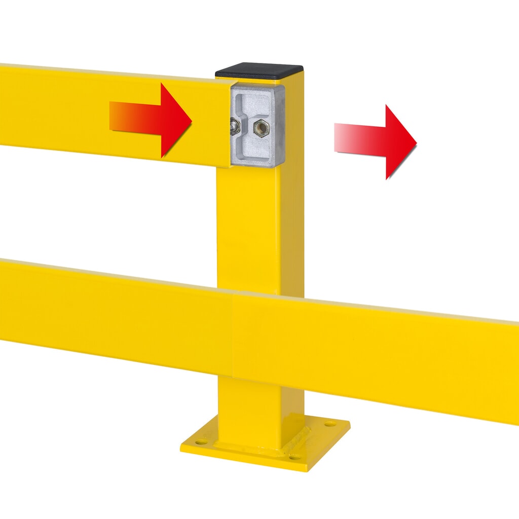 Poteau pour glissière de protection à profilé en C, pour l’intérieur, hauteur 465 mm N° de l'image du produit 4 : Poteau pour glissière de protection à profilé en C, pour l’intérieur, hauteur 465 mm