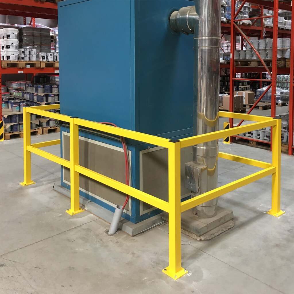 Rambarde de protection S-Line, pour l’intérieur, poteau de coin, hauteur 1 000 mm N° de l'image du produit 6 : Rambarde de protection S-Line, pour l’intérieur, poteau de coin, hauteur 1 000 mm