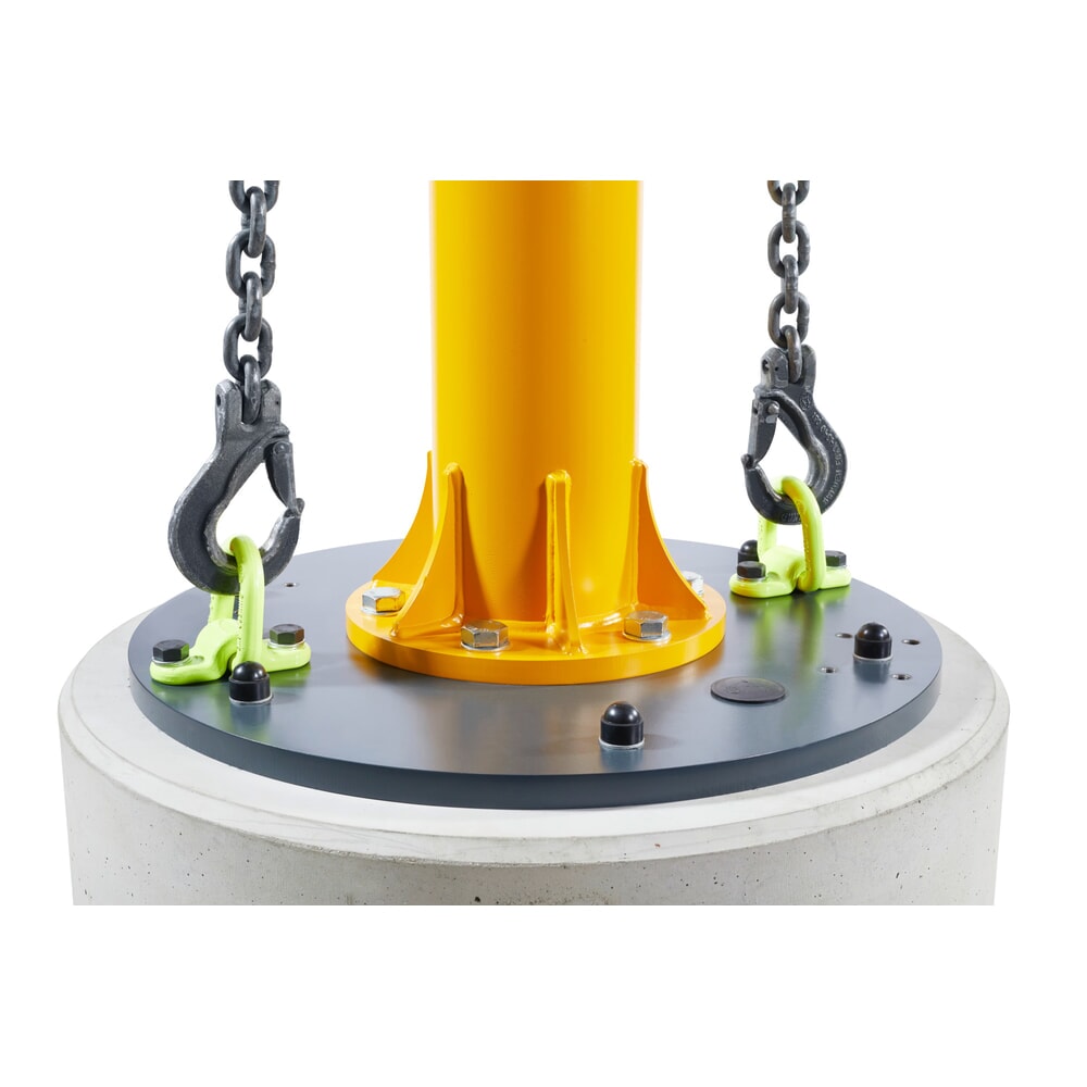 N° de l'image du produit 6 : Potence VETTER®, palan électrique à chaîne LIFTKET inclus, plage de pivotement de 270°, portée 2 900 mm, capacité de charge 125 kg