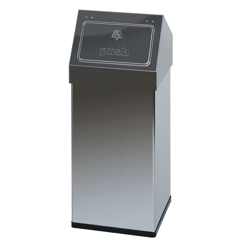 Illustration du produit: Poubelle Push CARRO, 55 litres, en acier inoxydable