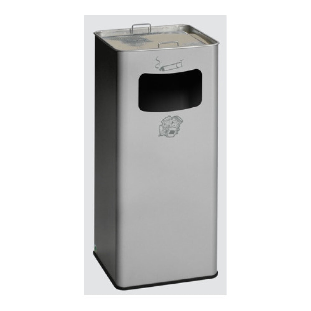 Illustration du produit: Poubelle-cendrier VAR®, modèle sur pied, 53,4 litres, argent