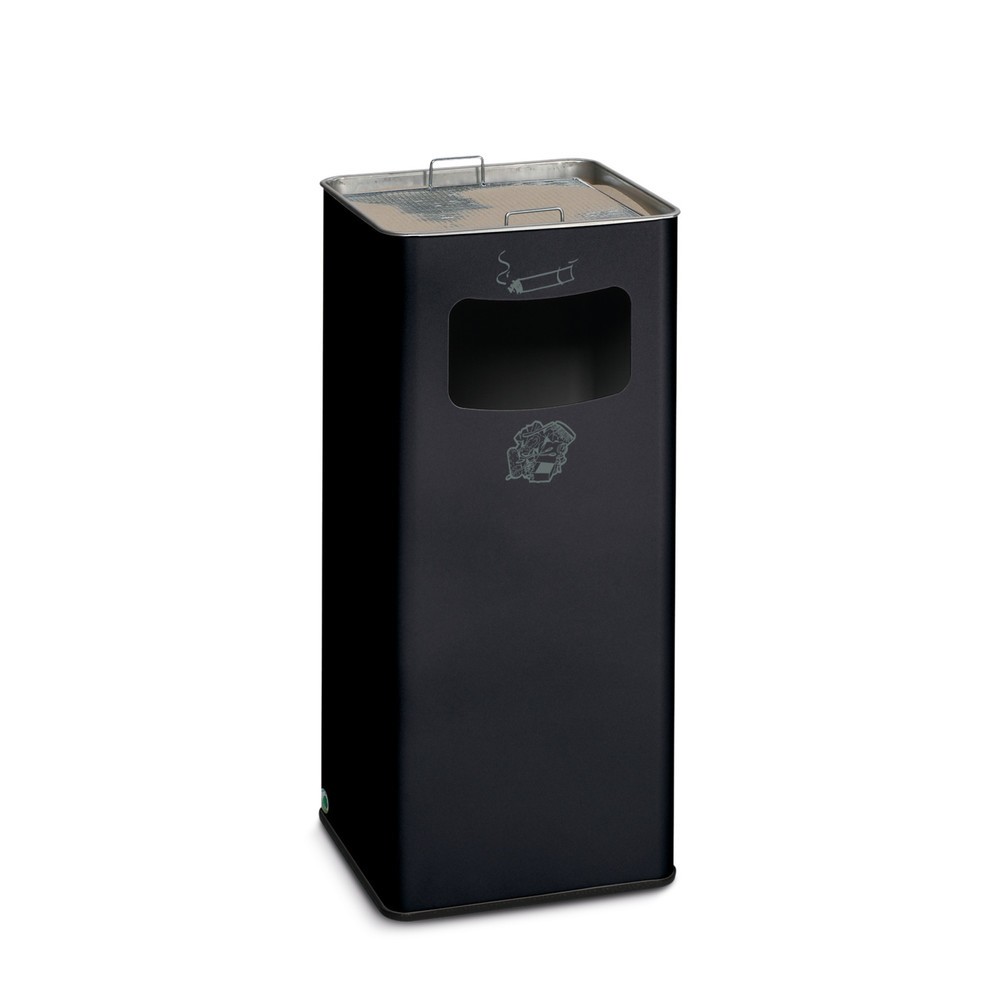 Illustration du produit: Poubelle-cendrier VAR®, modèle sur pied, 53,4 litres, gris noir