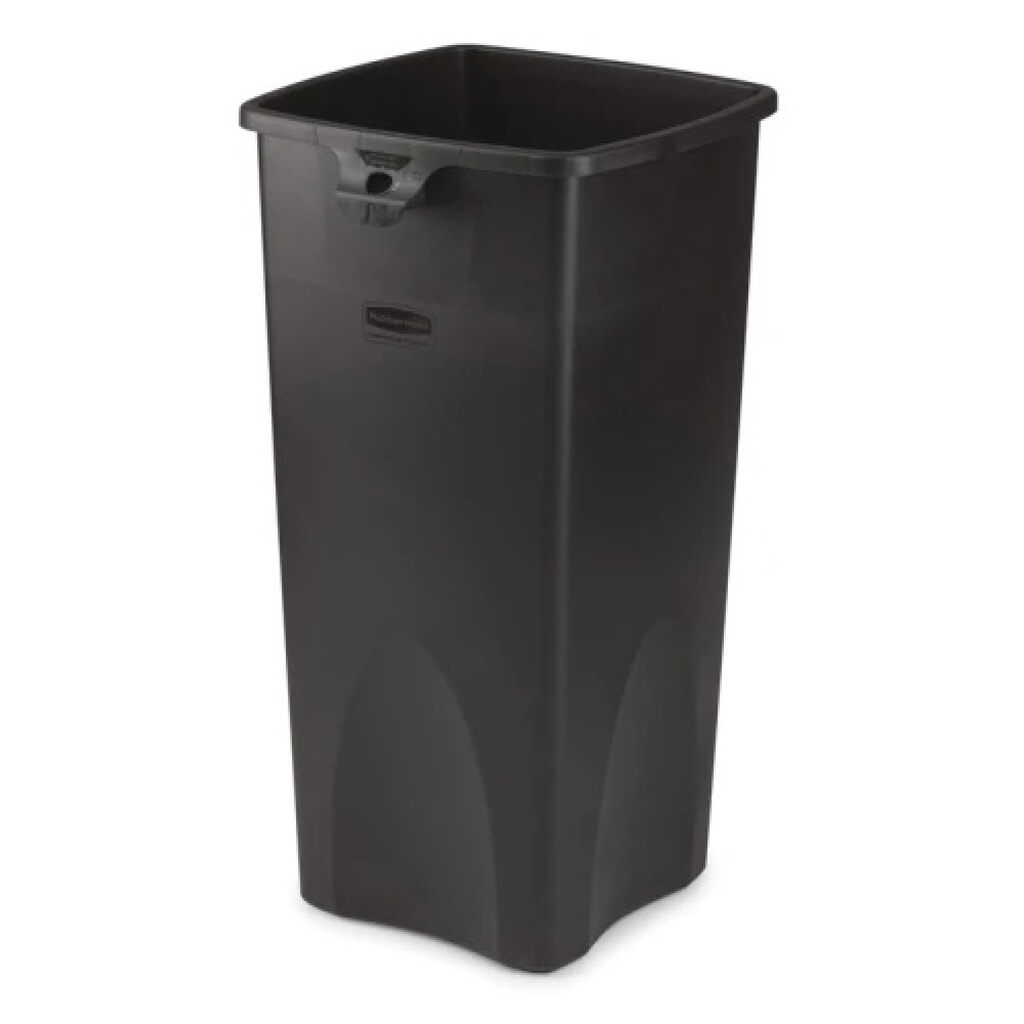 Collecteur de recyclage Rubbermaid®, 87 litres, noir Illustration du produit: Collecteur de recyclage Rubbermaid®, 87 litres, noir