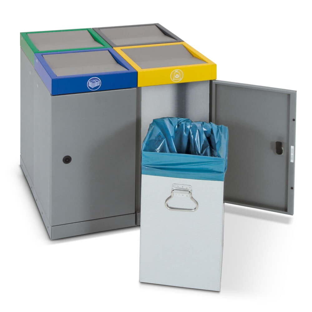 N° de l'image du produit 3 : Collecteur de déchets stumpf®, 1x 30 litres, couvercle anthracite