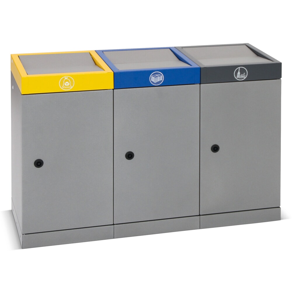 N° de l'image du produit 4 : Collecteur de déchets stumpf®, 1x 30 litres, couvercle anthracite