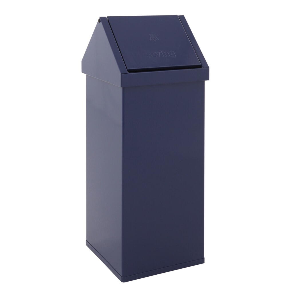 Poubelle Swing CARRO, 110 litres, en aluminium, bleu Illustration du produit: Poubelle Swing CARRO, 110 litres, en aluminium, bleu