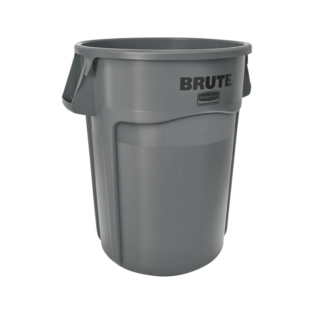 Illustration du produit: Poubelle universelle Rubbermaid®, plastique, ronde, 166 litres, grise