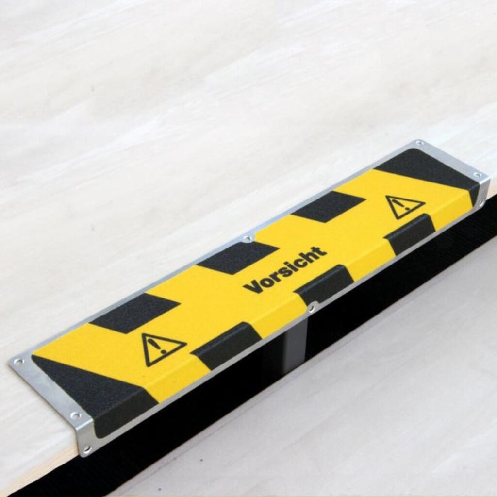 Profilé d’arête antidérapant « Vorsicht », L x l 635 x 120 mm Illustration du produit: Profilé d’arête antidérapant « Vorsicht », L x l 635 x 120 mm