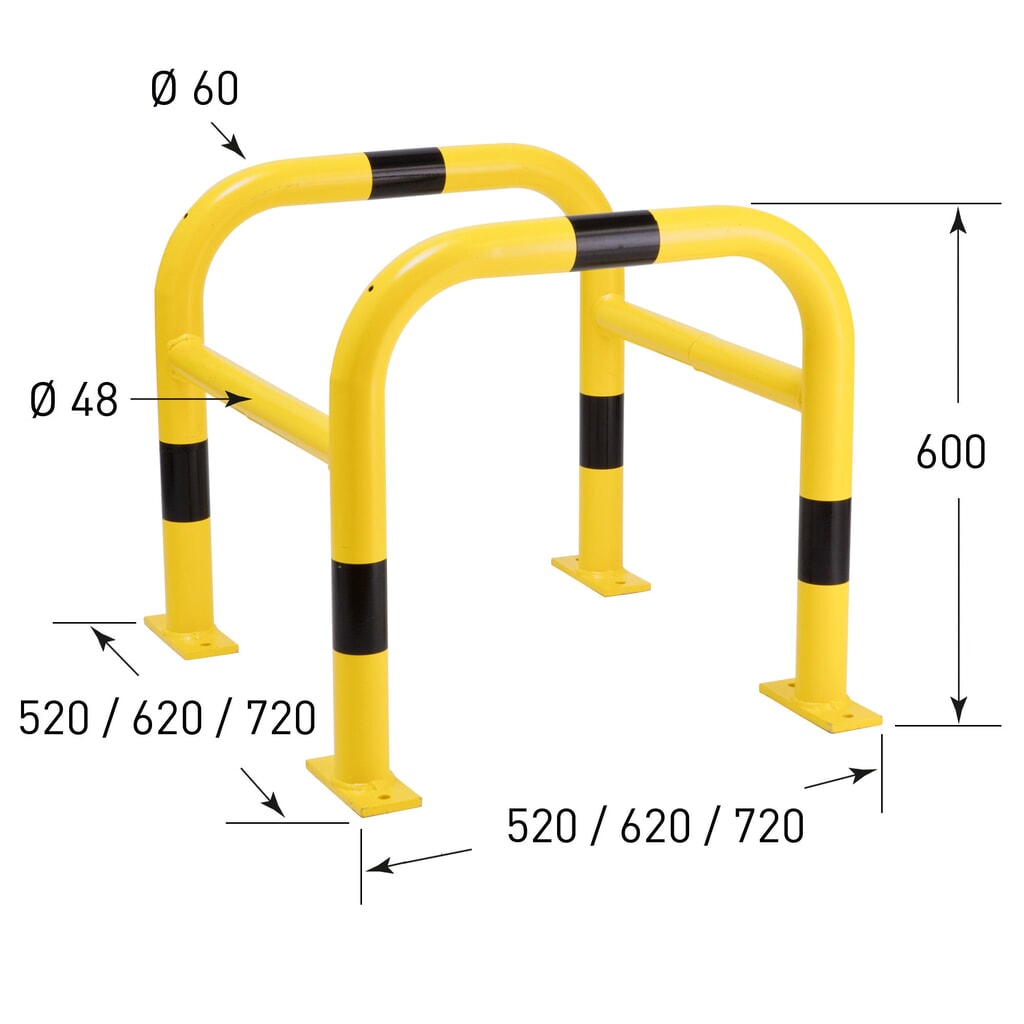 N° de l'image du produit 6 : Protection de colonne, pour l’extérieur, HxlxP 600 x 520 x 520 mm
