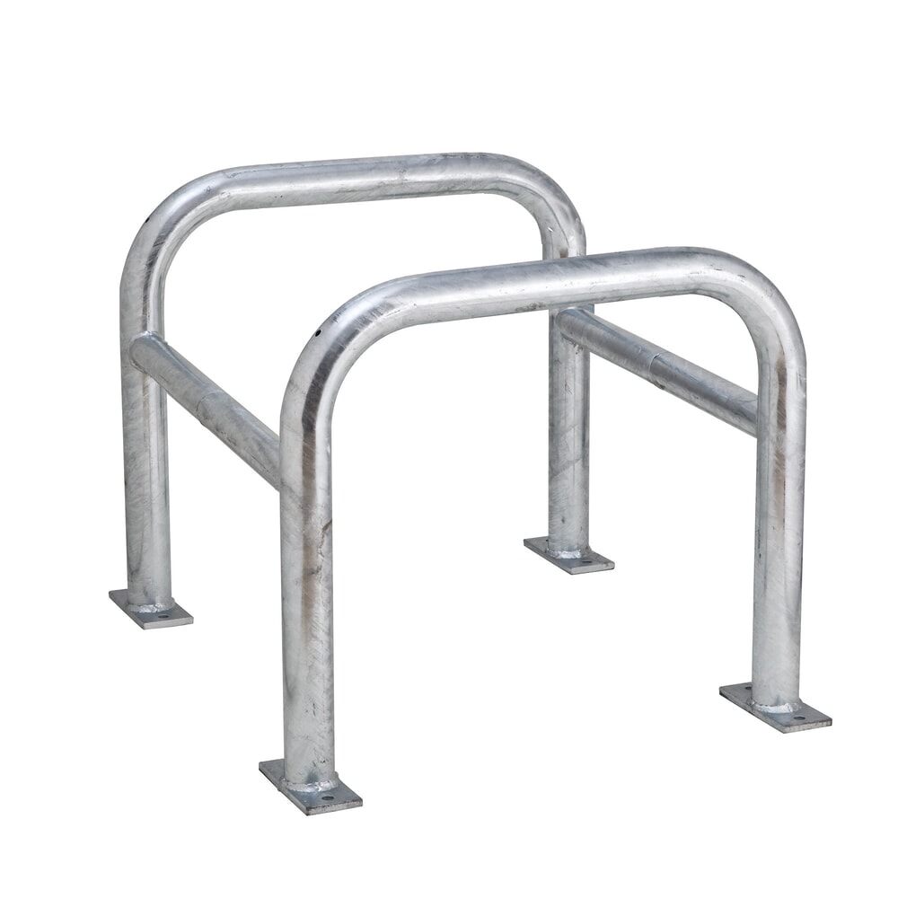 N° de l'image du produit 1 : Protection anticollision pour colonnes MORAVIA, usage extérieur, galvanisée à chaud, hauteur 600 mm, pour dimensions de colonnes (l x P) 600 x 600 mm