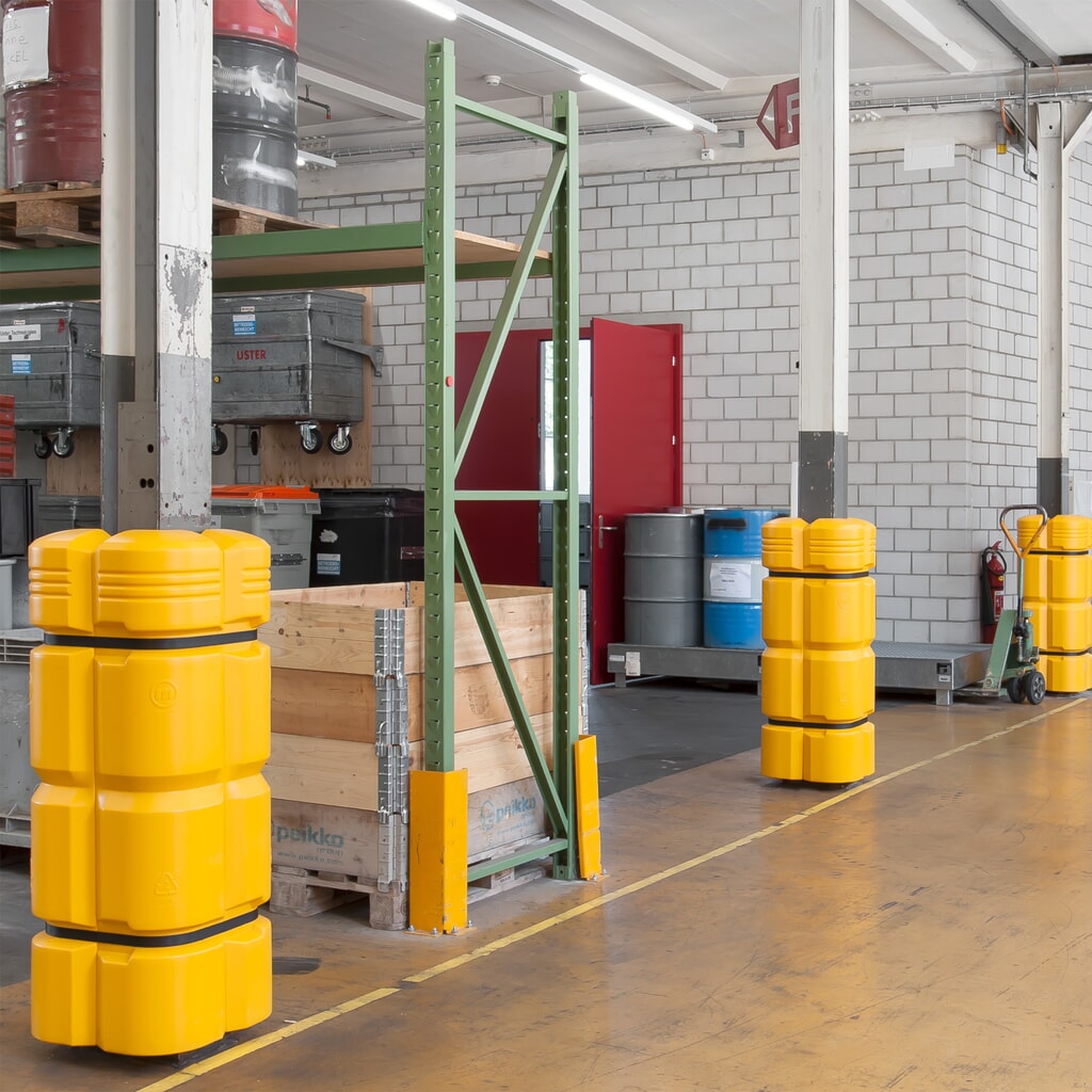 N° de l'image du produit 5 : Protection anticollision MORAVIA, hauteur 1 100 mm, pour dimensions de colonnes (l x P) 200-300 x 200-300 mm