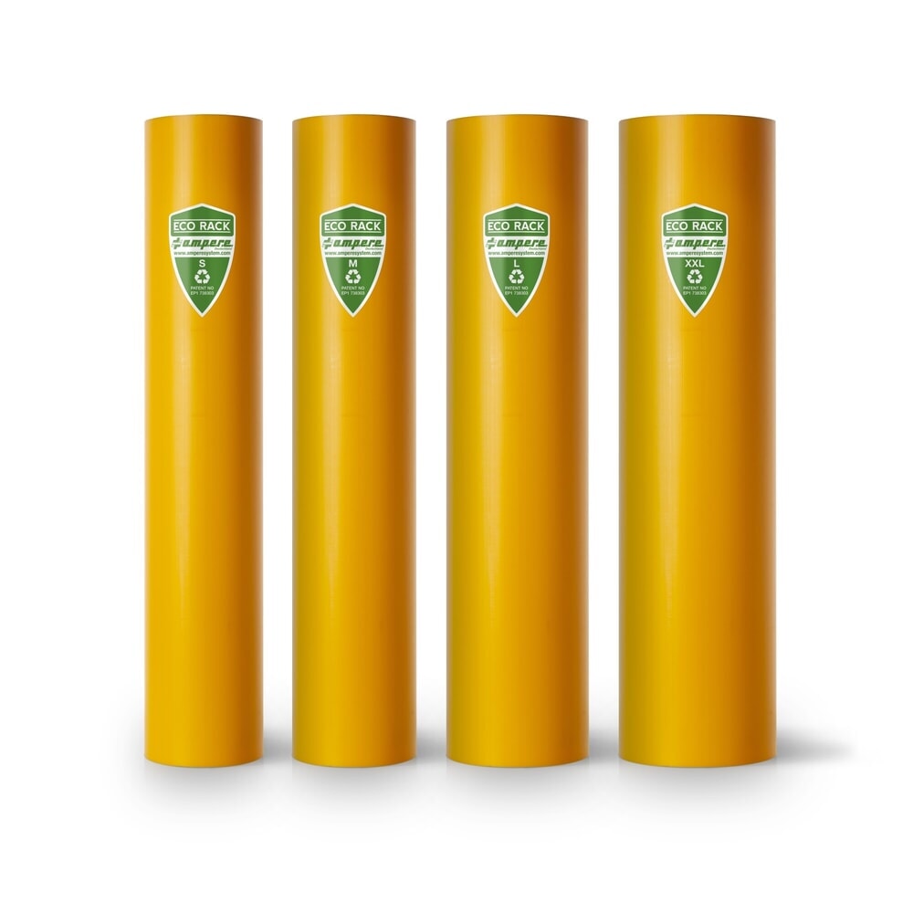 N° de l'image du produit 4 : A.M.P.E.R.E. Protection contre les chocs pour rayonnages Eco Rack, en plastique, modèle S, cotes intérieures Hxl 600 x 70-87 mm