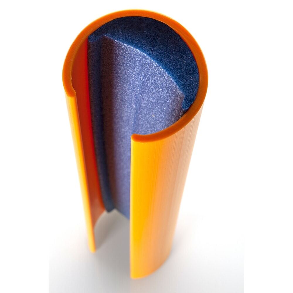 N° de l'image du produit 6 : A.M.P.E.R.E. Protection contre les chocs pour rayonnages Eco Rack, en plastique, modèle S, cotes intérieures Hxl 600 x 70-87 mm