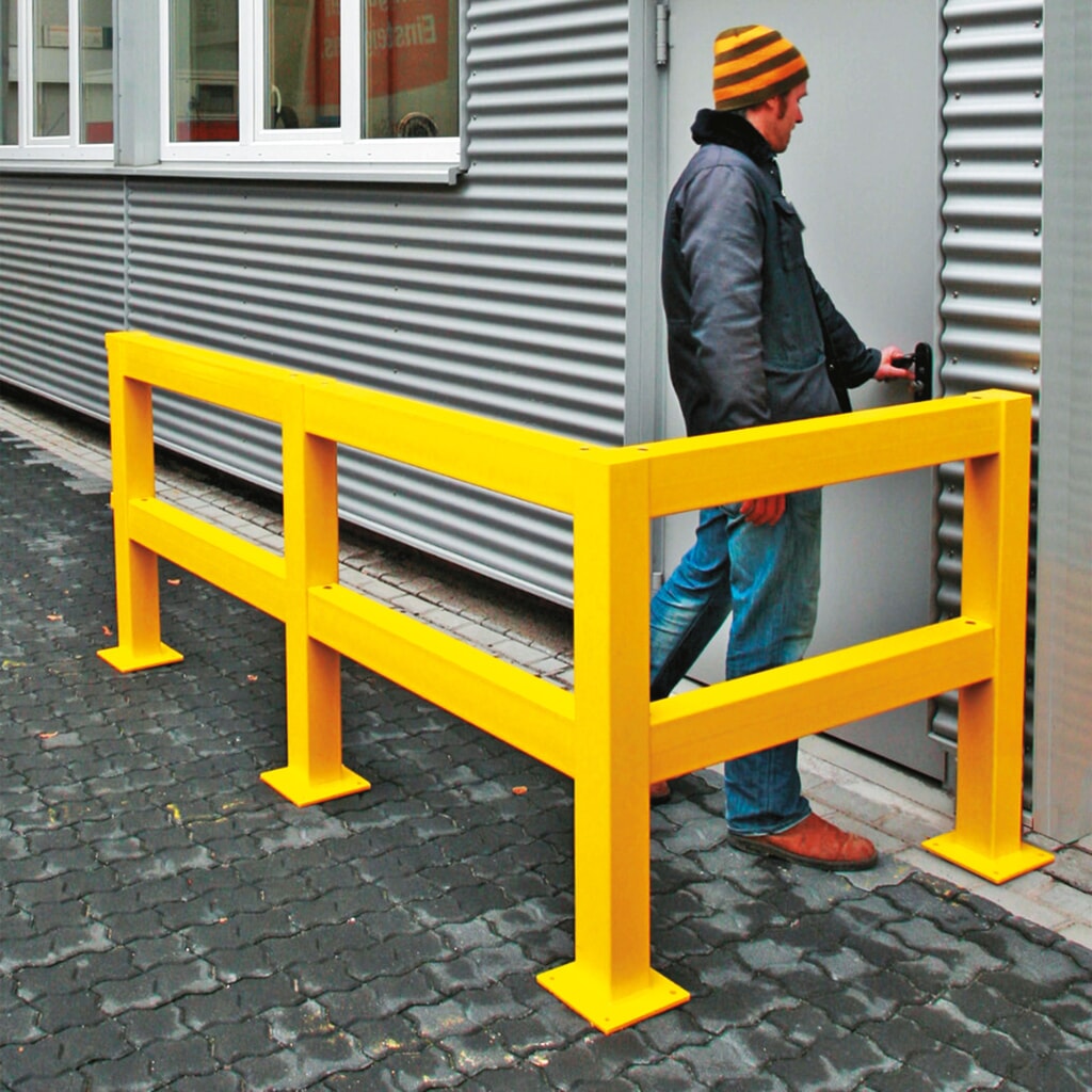 Barrière de rambarde de protection , utilisation en intérieur, largeur 2 000 mm N° de l'image du produit 4 : Barrière de rambarde de protection , utilisation en intérieur, largeur 2 000 mm