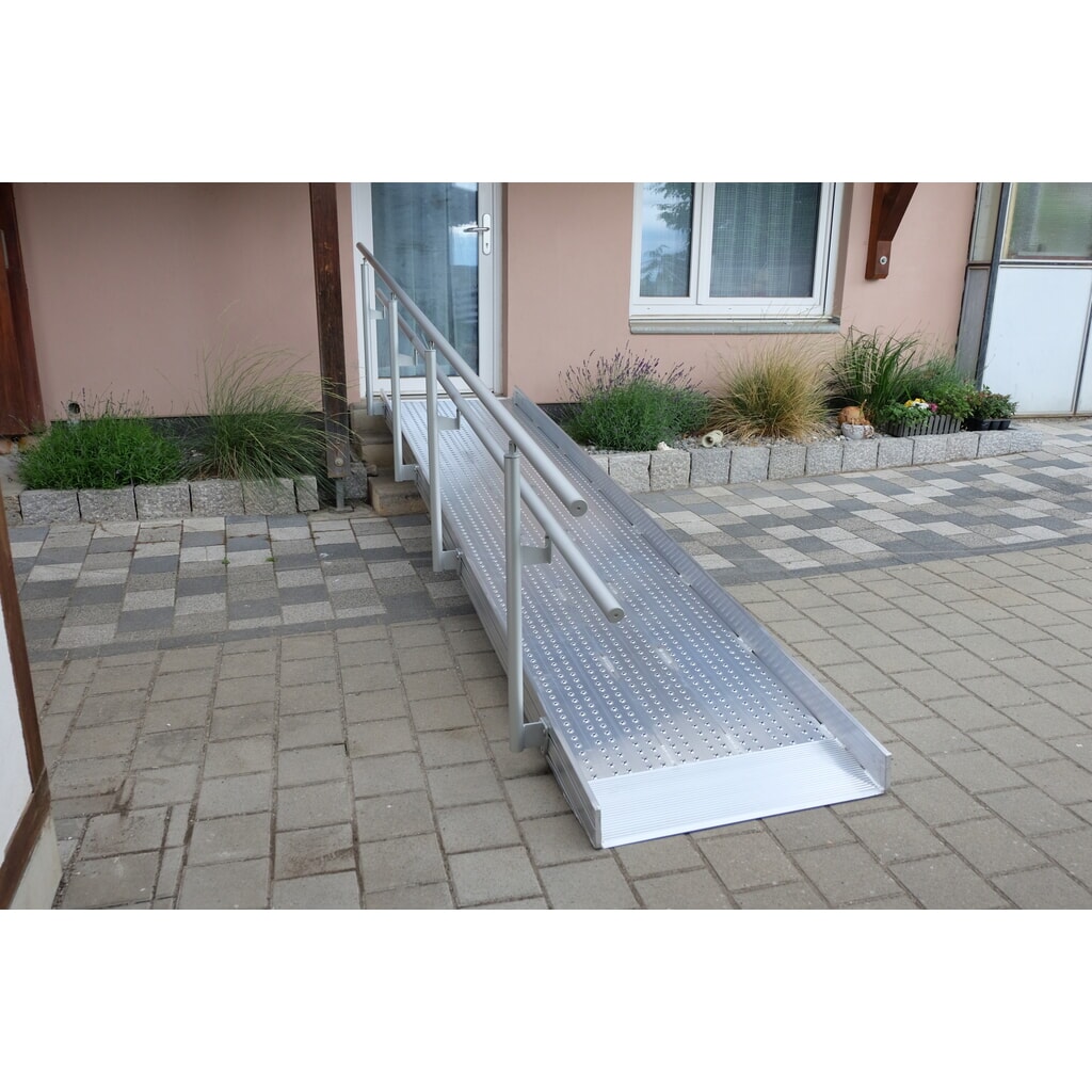 N° de l'image du produit 3 : Rambarde pour rampe de passage avec bavette d’appui Altec, longueur 1 500 mm