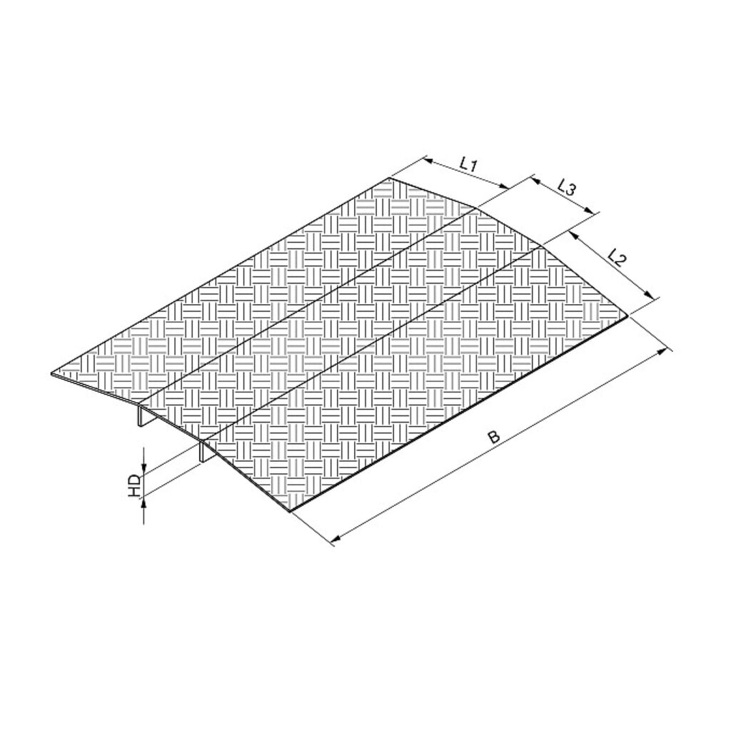 Rampe de seuil, capacité de charge 300 kg, l x L 700 x 500 mm N° de l'image du produit 4 : Rampe de seuil, capacité de charge 300 kg, l x L 700 x 500 mm