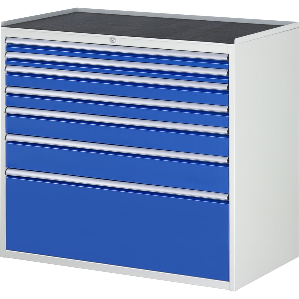 N° de l'image du produit 1 : RAU Armoire à tiroirs Série 7000, HxlxP 1 035 x 1 145 x 650 mm, 7 tiroirs 2 x 60, 2 x 90, 1 x 120, 1 x 150, 1 x 360 mm, plan de travail en métal