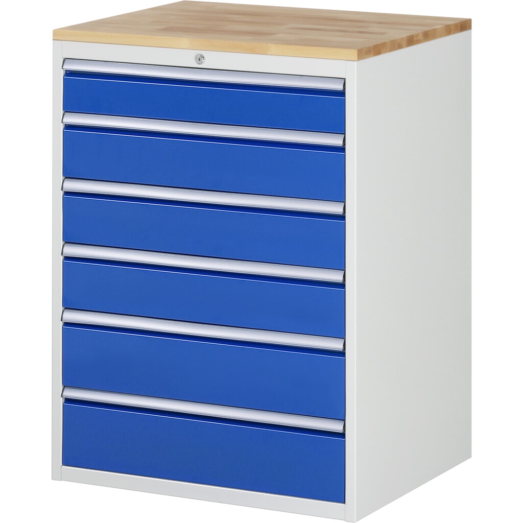 RAU Armoire à tiroirs série 7000, HxlxP 1 035 x 770 x 650 mm, avec 6 tiroirs taille XL, face supérieure en hêtre Illustration du produit: RAU Armoire à tiroirs série 7000, HxlxP 1 035 x 770 x 650 mm, avec 6 tiroirs taille XL, face supérieure en hêtre