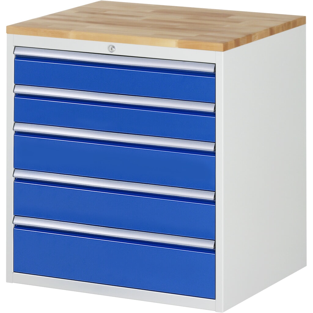RAU Armoire à tiroirs série 7000, HxlxP 825 x 770 x 650 mm, avec 5 tiroirs taille XL, face supérieure en hêtre Illustration du produit: RAU Armoire à tiroirs série 7000, HxlxP 825 x 770 x 650 mm, avec 5 tiroirs taille XL, face supérieure en hêtre