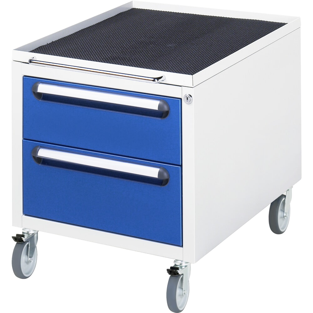 Illustration du produit: RAU Caisson sous plateau à roulettes, HxlxP 450 x 480 x 600 mm, avec 2 tiroirs