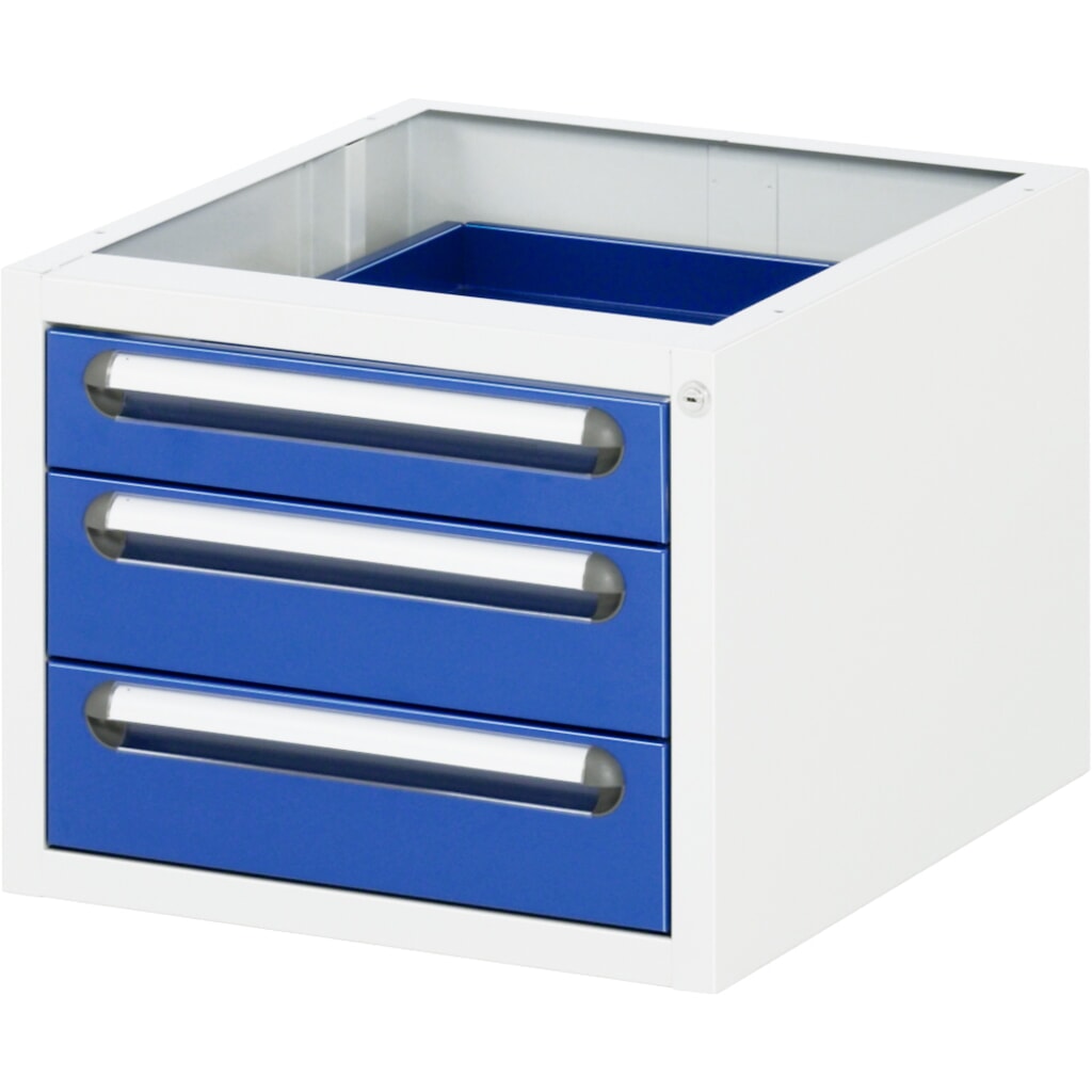 Illustration du produit: RAU Caisson sous plateau pour table pour poste de travail série Tom HxlxP 395 x 480 x 600 mm, avec 3 tiroirs