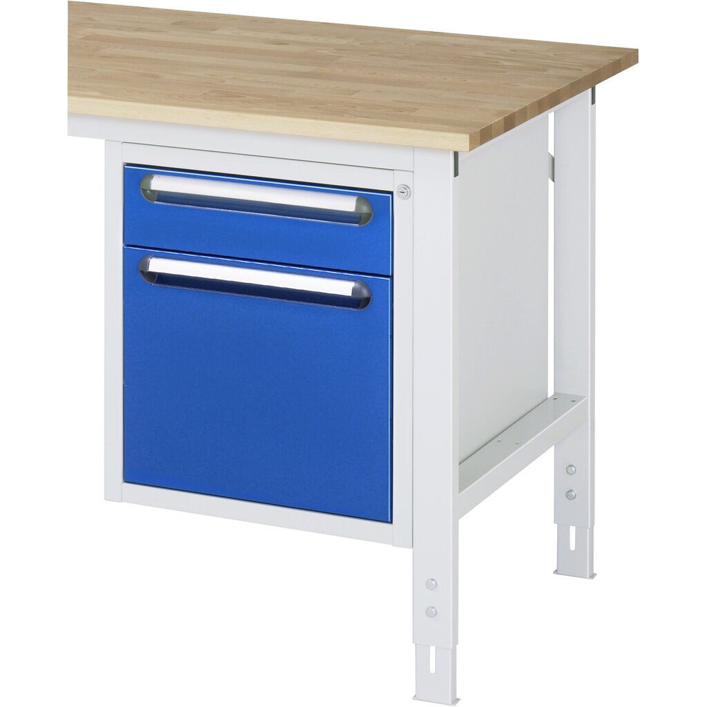 RAU Caisson sous plateau pour table pour poste de travail série Tom HxlxP 545 x 480 x 600 mm, avec 2 tiroirs N° de l'image du produit 2 : RAU Caisson sous plateau pour table pour poste de travail série Tom HxlxP 545 x 480 x 600 mm, avec 2 tiroirs
