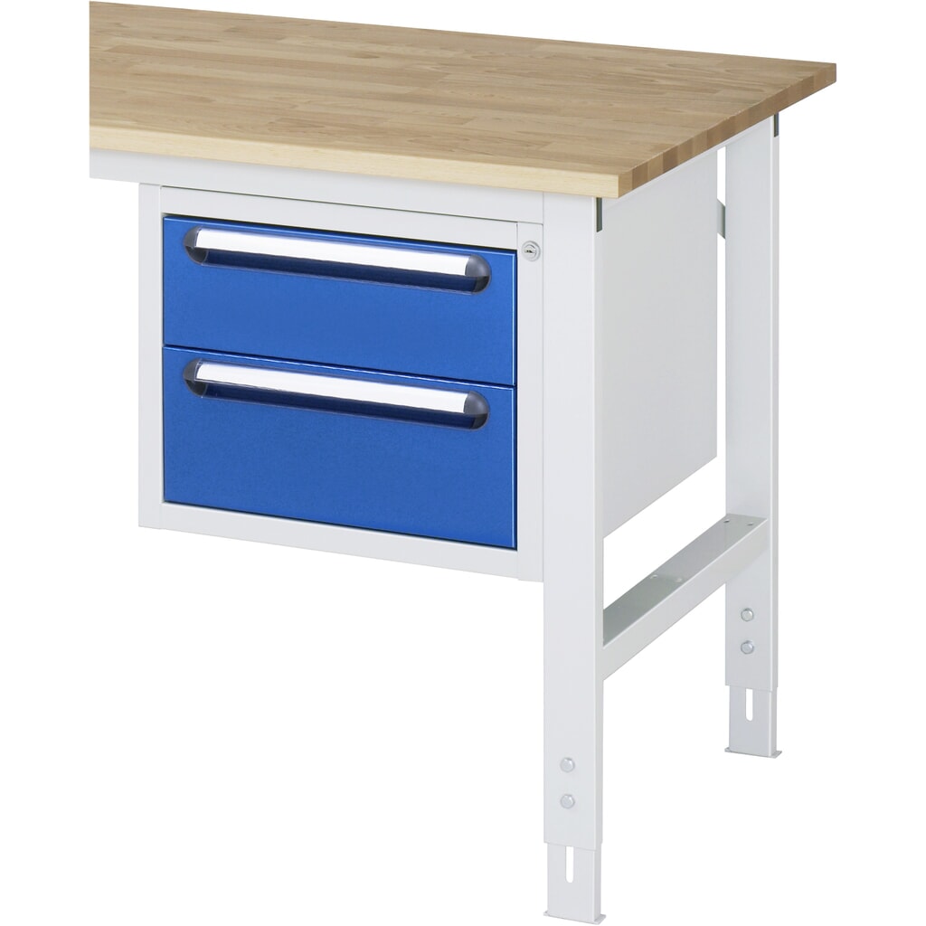RAU Caisson sous plateau pour table pour poste de travail série Tom HxlxP 395 x 480 x 600 mm, avec 2 tiroirs N° de l'image du produit 2 : RAU Caisson sous plateau pour table pour poste de travail série Tom HxlxP 395 x 480 x 600 mm, avec 2 tiroirs