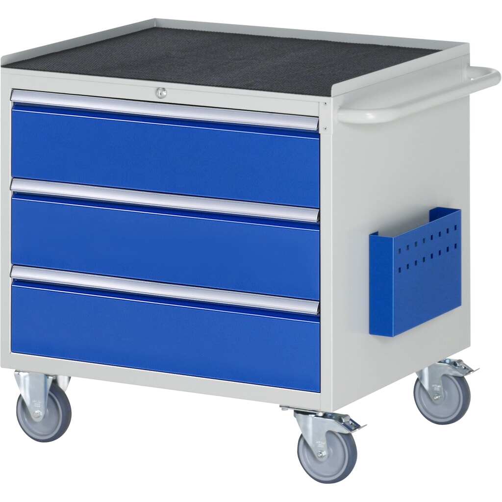 RAU Servante d'atelier série 7000, HxlxP 795 x 770 x 650 mm, avec 3 tiroirs taille XL, surface métallique Illustration du produit: RAU Servante d'atelier série 7000, HxlxP 795 x 770 x 650 mm, avec 3 tiroirs taille XL, surface métallique
